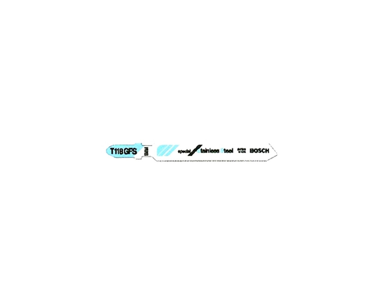 Bosch T 118 GFS Jigsaw Blades - 5-Pack For Cutting Stainless Steel