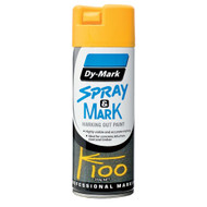 Dy-Mark YELLOW Spray & Mark Marking Out Paint Yellow 350g