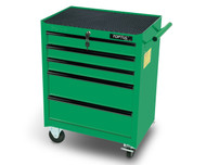 Toptul TCAB0501 Small Mobile Tool Trolley Green 5-Drawer