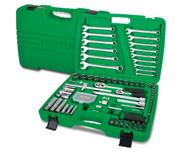 Toptul GCAI106B Professional Grade Flank Socket Spanner Set 6PT 1/4" & 1/2" 106pce