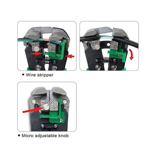 Toptul DKAA2226 Self Adjusting Wire Stripper Heavy Duty 0.2-6mm Toptul DKAA2226 Self Adjusting Wire Stripper Heavy Duty 0.2-6mm