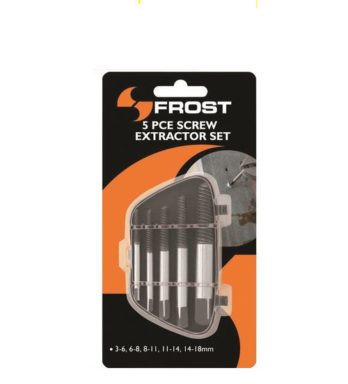 6-8 8-11 3-6 Frost SCREW EXTRACTOR SET 5Pcs 11-14 & 14-18mm*Australian Brand