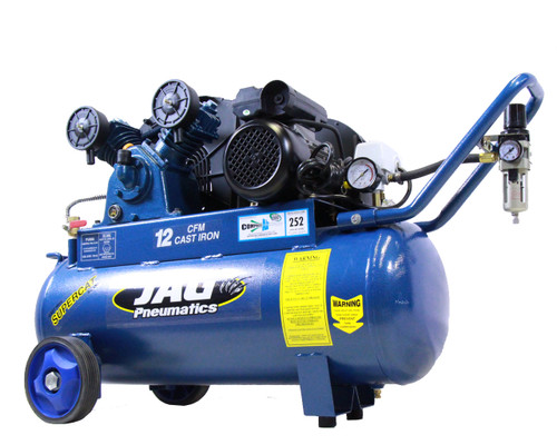 Jag Pneumatics SUPERCAT12 Air Compressor 12CFM Cast Iron Pump 58L Jag Pneumatics SUPERCAT12 Air Compressor 12CFM Cast Iron Pump 58L