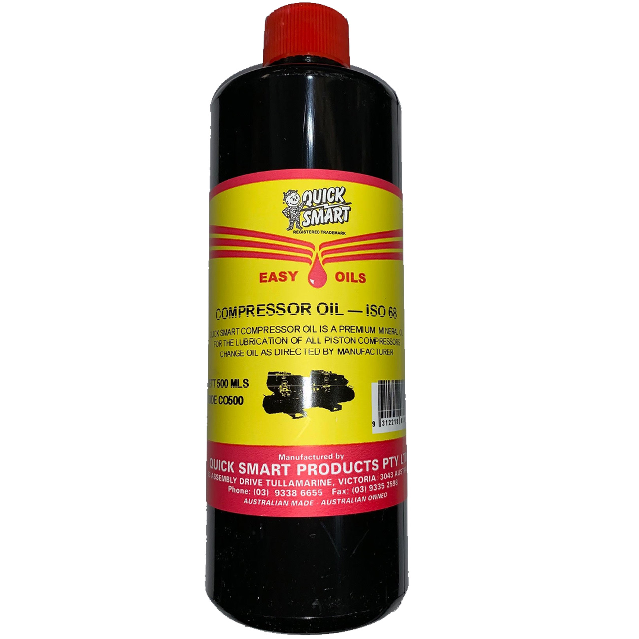 Quick Smart CO500 Air Compressor Oil ISO68 500ml