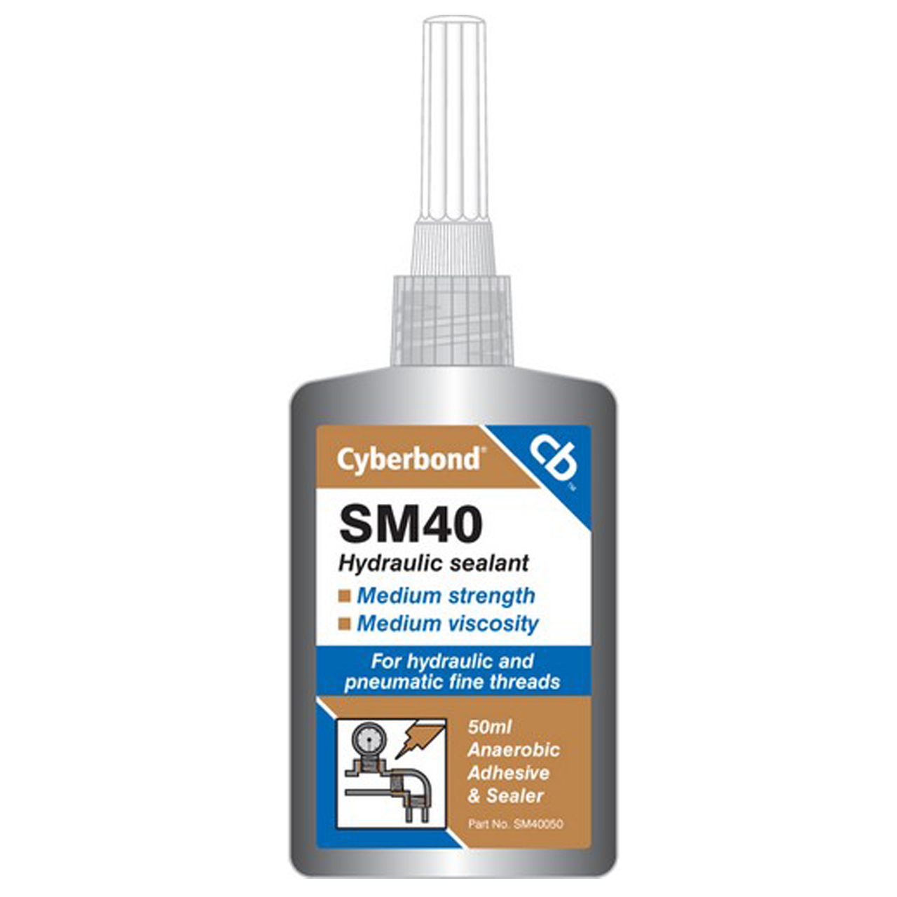 Cyberbond SM40050 Hydraulic Sealant Medium Strength 50ml