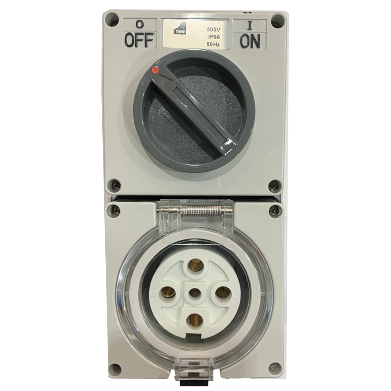 TWM SS5P20 Three Phase Switch Outlet IP66 20Amp 5 Pin