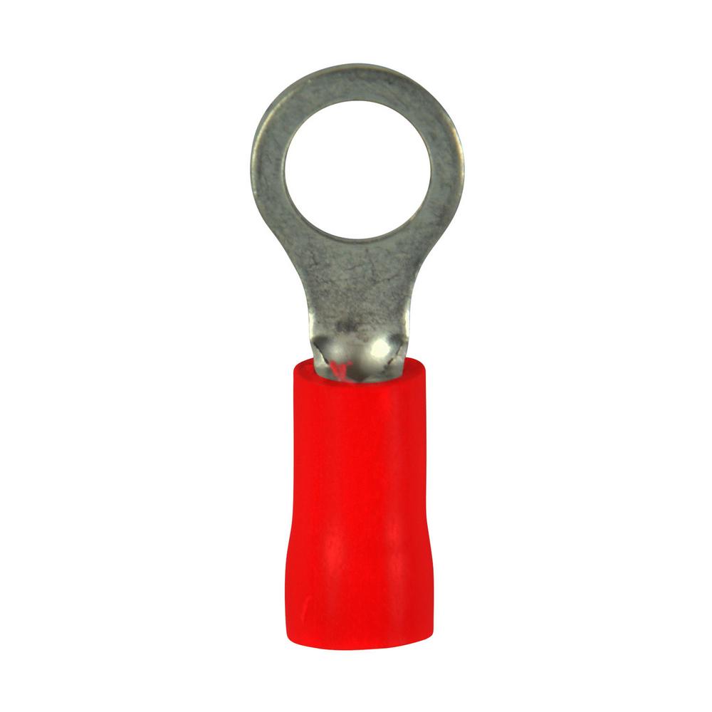 Vinyl Insulated Ring Terminal for #6 Stud and 12-10 AWG - NSI Industries