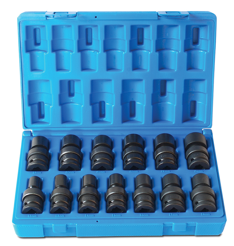 Action 623201301 Universal Impact Socket Set 1/2" 13pcs Audel Tools