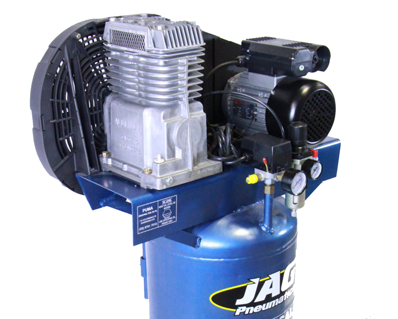 Jag Pneumatics TD3060VA Air Compressor Vertical 12cfm 155PSI