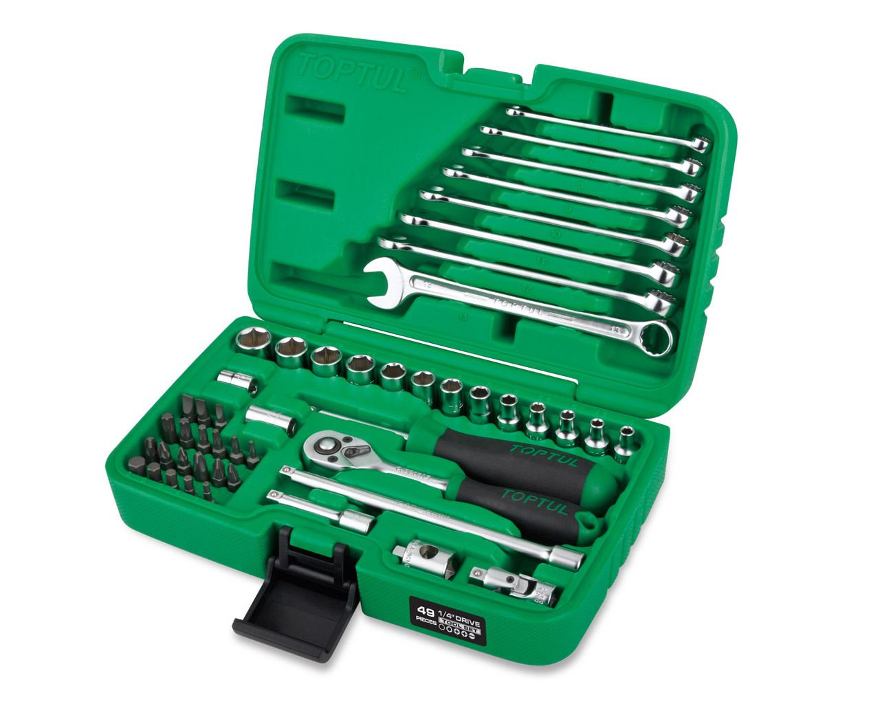 Toptul GCAI4901 Professional Socket Spanner Set 6PT 1/4" 49pce