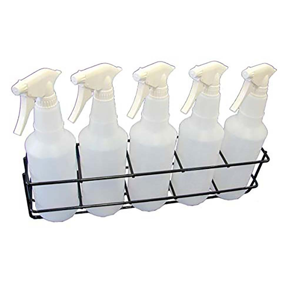 Lavex 3-Compartment Wall-Mount Spray Bottle Holder with (3) 32 oz. Spray  Bottles