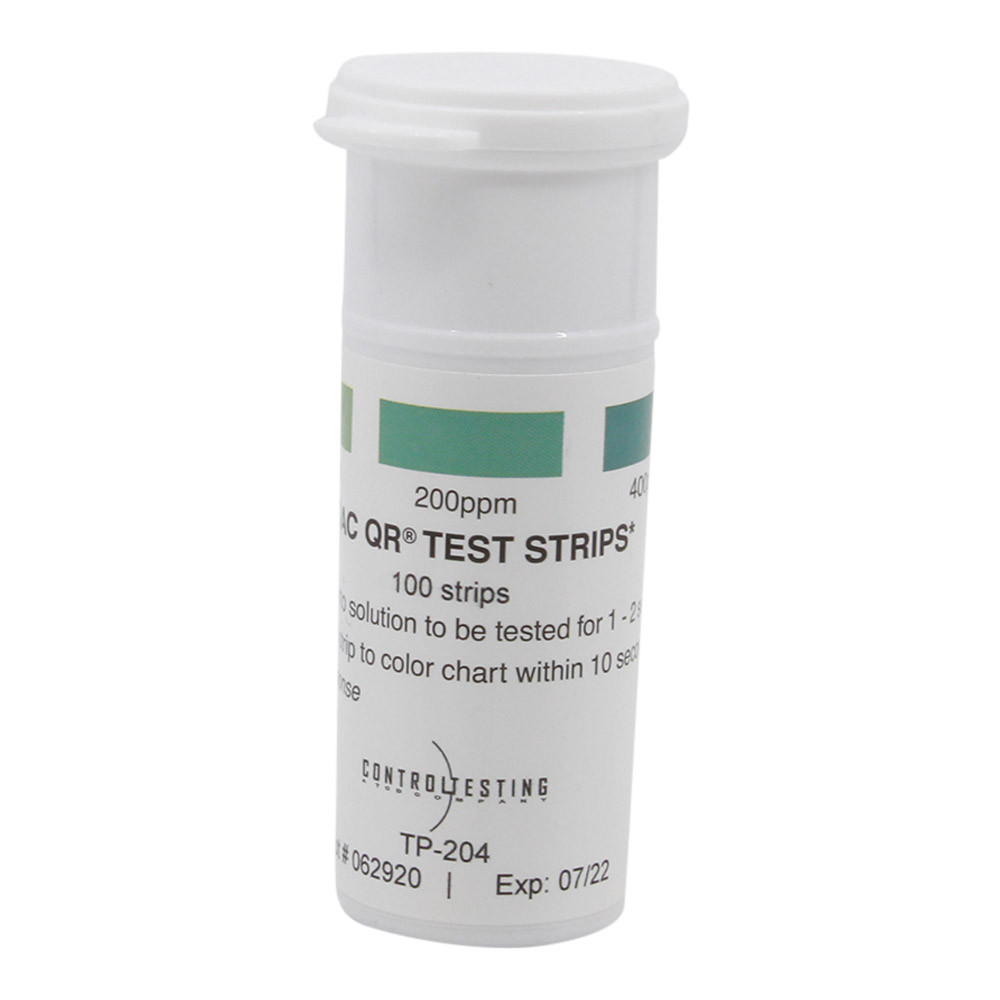 Quat Ammonium Test Strips 100400 Ppm Dishmachine Tubing & Parts