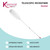 Hands twisting extendable white pole to adjust length