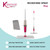 Pink and grey spray mop cleaning under white coffee table in modern living room