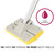 PVA sponge mop head with grey handle, super absorbent, shown close up.