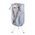 Electric clothes airer with zipped cover showing hanging jumpers on wooden hangers.