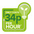 Promotional graphic: Only costs 34p per hour to run, based on October 2022 OFGEM price cap.
