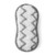 Grey and white zigzag microfibre cleaning pad, oval shape