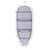 Ironing board cover with abstract beige, grey and black pattern