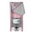 Kleeneze clothes airer with zipped grey and pink cover, heated electric drying cabinet