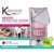 Heated drying pod cover system for 3-tier airers, grey with pink trim, for efficient indoor clothes drying.