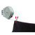 Retractable clothes line in use with pink peg holding dark towel