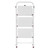 3-Step Folding Stepladder – Non-Slip Feet, Pink/Grey