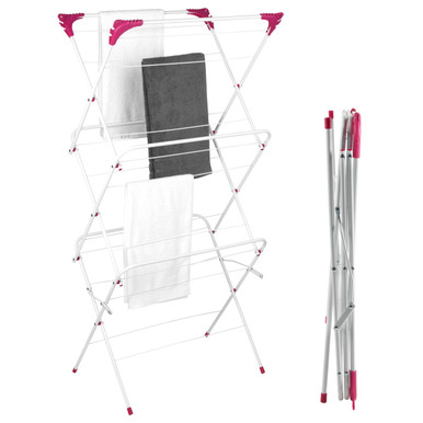 3 Tier Clothes Airer – Foldable, 15 m Drying Space,