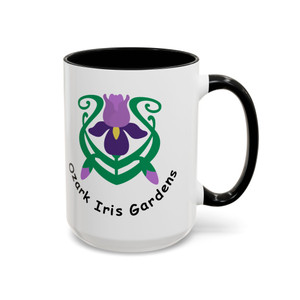Ozark Iris Gardens Accent Coffee Mug - Colorful Floral Design for Plant Lovers