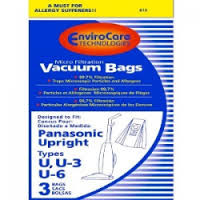 Panasonic Type U, U-3, U-6 Dustbags  3pk