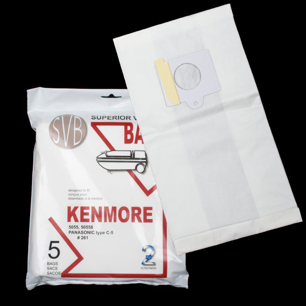 Panasonic & Kenmore Canister Vacuum Bags - 5pk