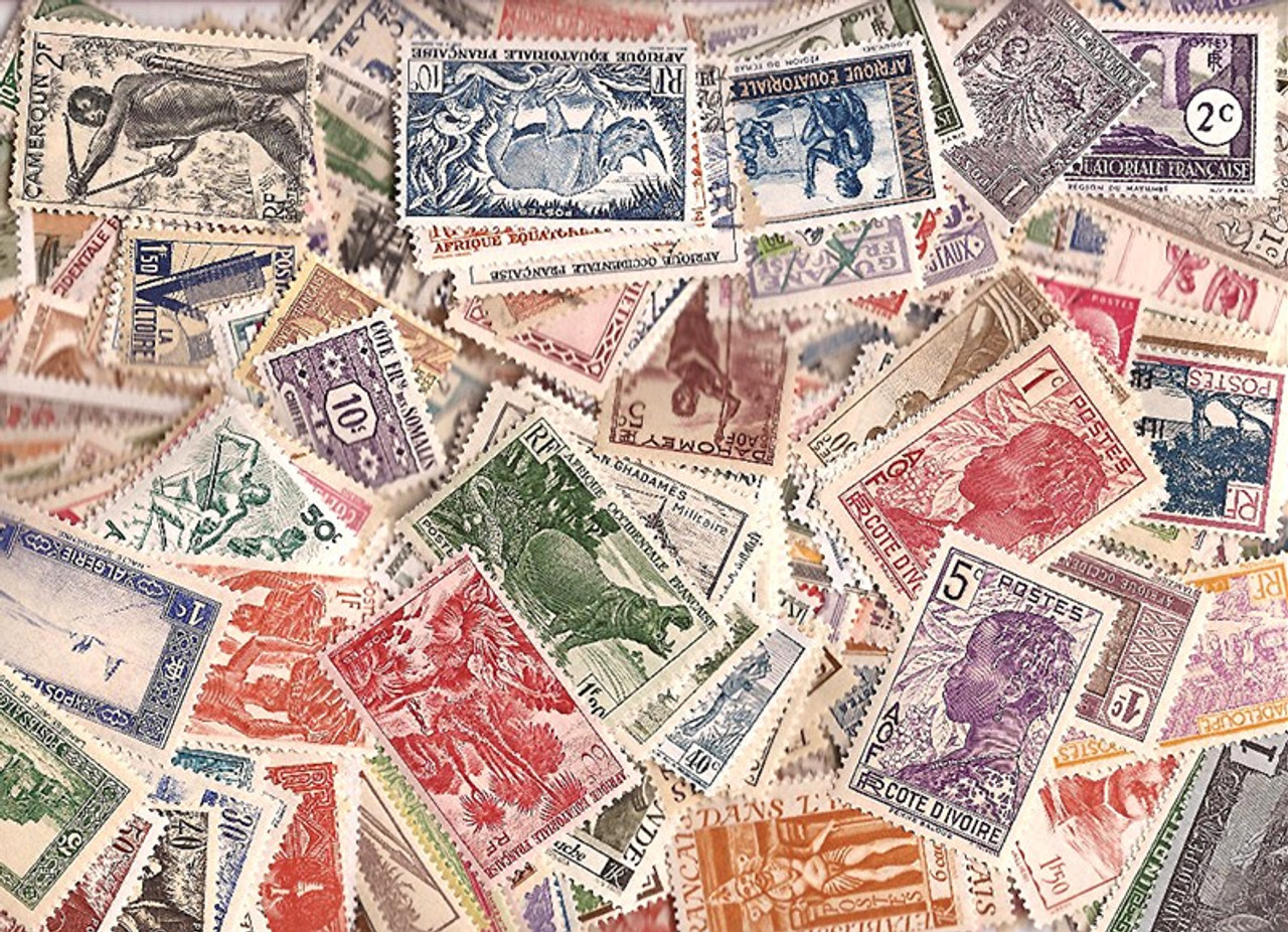 French Colonies PreIndependence 500 Different Stamps