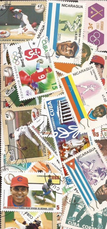 Baseball Collection of 25 Different Stamps
