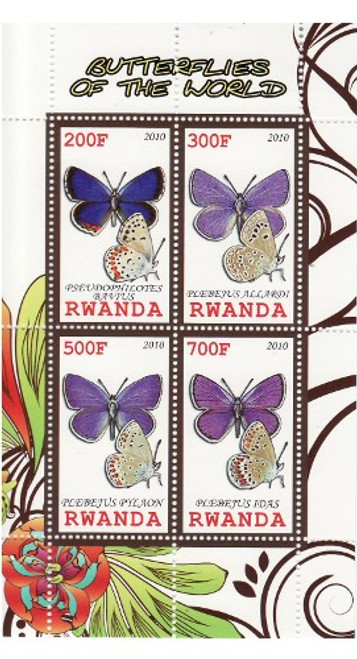 Butterflies - Mint Sheet of 4 MNH - SV0673