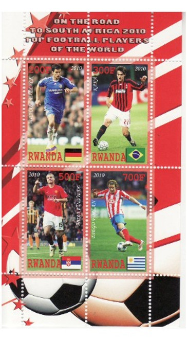 Football Players - Mint Sheet of 4 MNH - SV0681