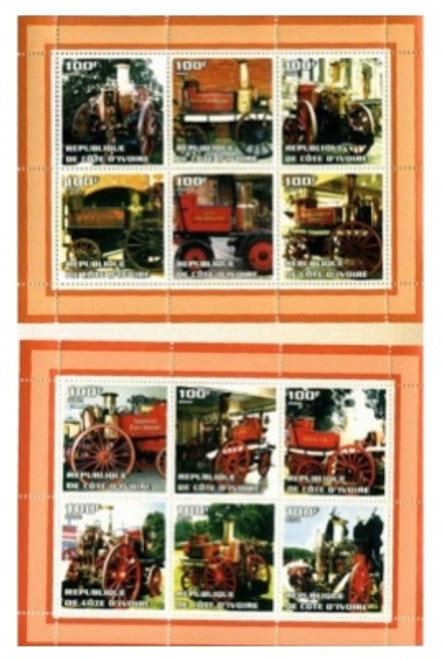 Fire Engines - Complete Mint Two Sheet Set - MNH 7011-2