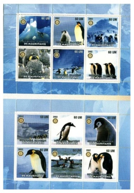 Penguins - Mint Two Sheet, 12 Stamp Complete Set - MNH - 7112-3