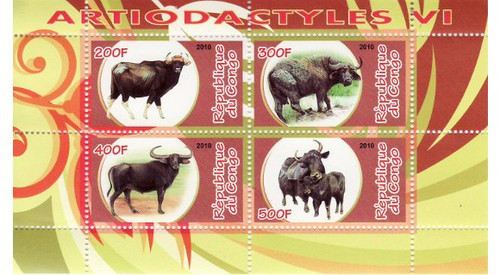 Wild Animals - Mint Sheet of 4 MNH - SV0724