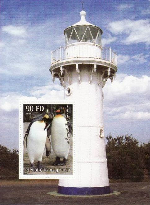 Lighthouses & Penguins - Mint Souvenir Sheet MNH 4B-025