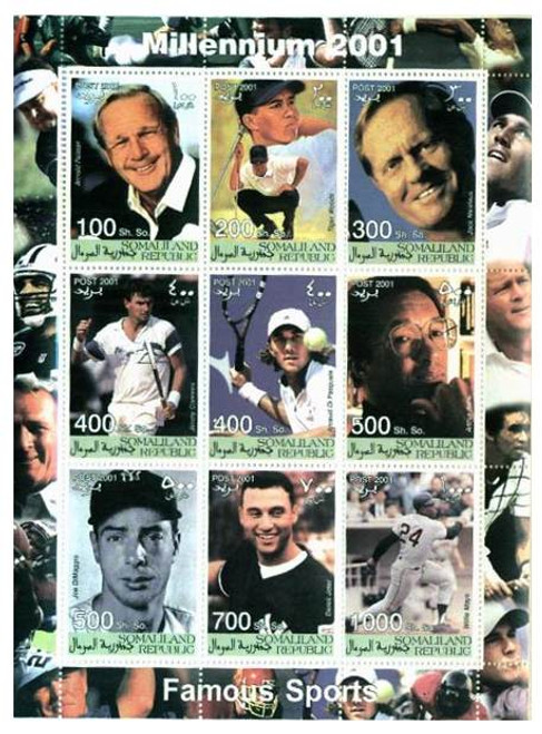 Athlete Legends on Stamps 6515