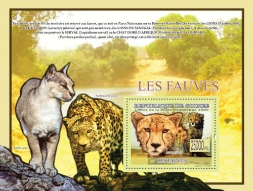 Guinea - Wild Animals - Mint Stamp S/S MNH - 7B-1102