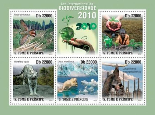 St Thomas - Int'l Biodiversity Yr 5 Stamp Sht ST10501a