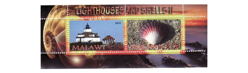 Malawi - Shells & Lighthouses 2 Stamp Mint Sheet SV0747