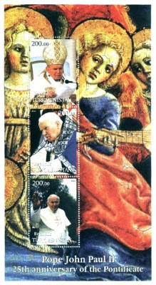 Pope John Paul II Sheet 7911
