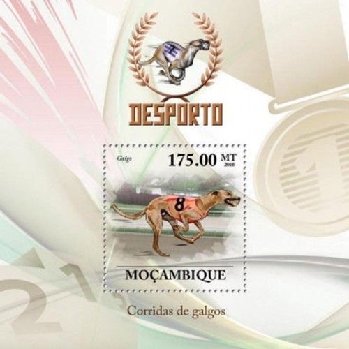 Mozambique - Dog Racing - Mint Stamp S/S MNH - 13A-330