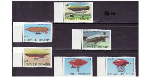 St Thomas - Dirigibles - 6 Stamp Mint Set MNH - 561-6