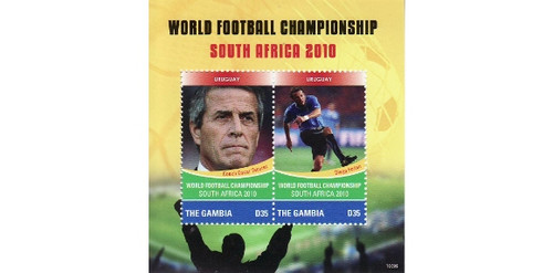 Gambia - World Cup Football 2 Stamp Sheet MNH GAM1036S