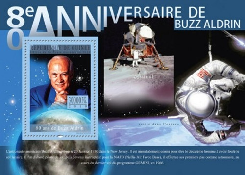 Guinea - Buzz Aldrin - Mint Stamp S/S MNH - 7B-1227