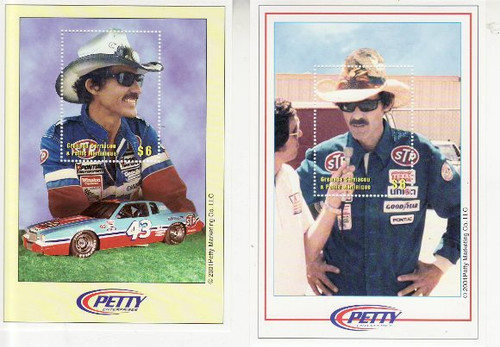 Grenada - Petty & NASCAR - 2 S/S Stamp Set MNH 2349-50