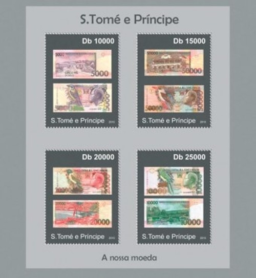 St Thomas - Currency - 4 Stamp Mint Sheet MNH ST10613a